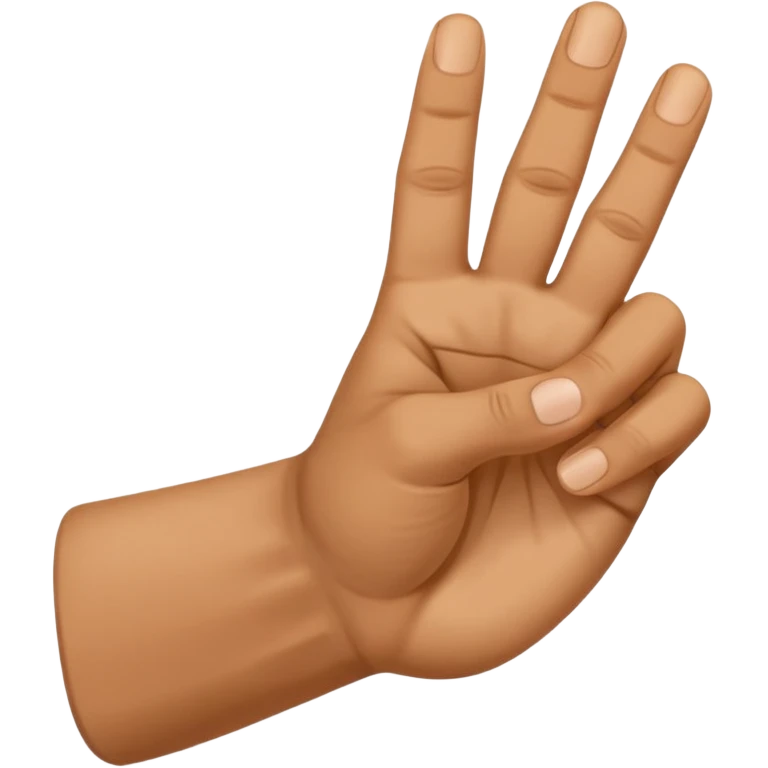 american sign language alphabet A emoji