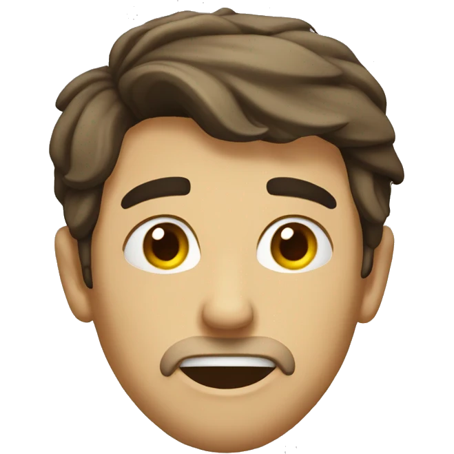 make a guy mewing emoji