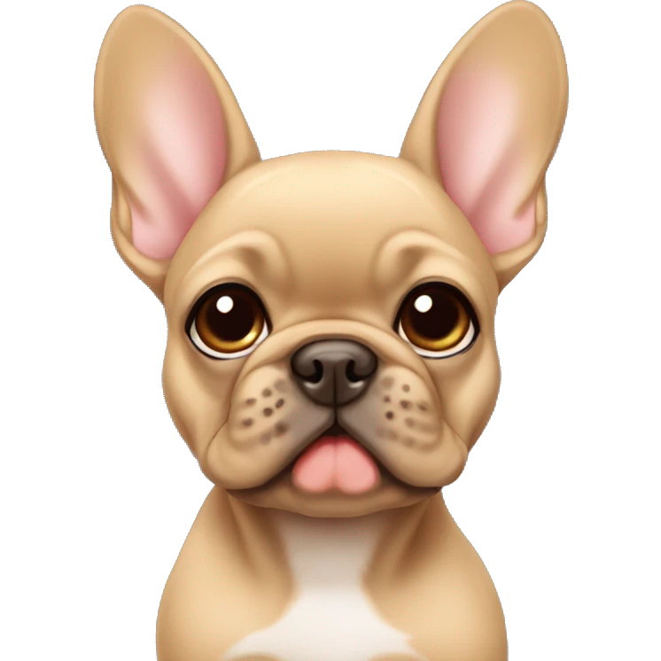 Fawn frenchie pup emoji