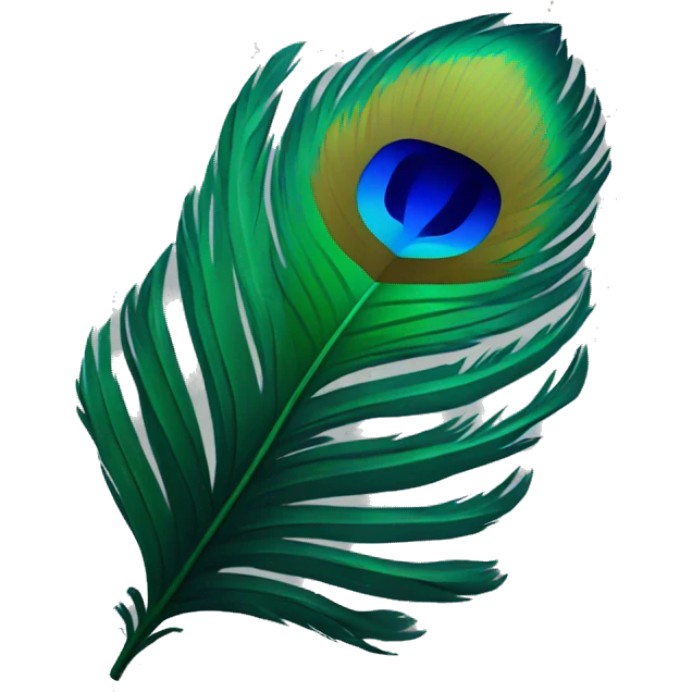 Peacock feather emoji  emoji