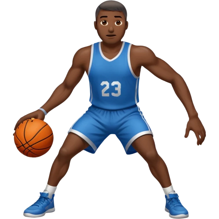 black man basketball emoji