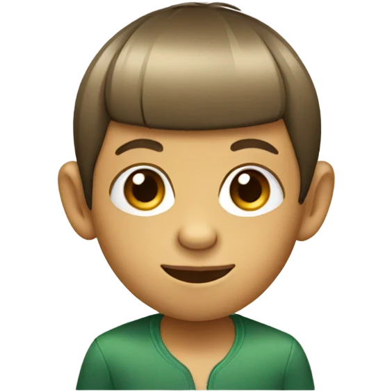 Monkey with an bowl cut emoji