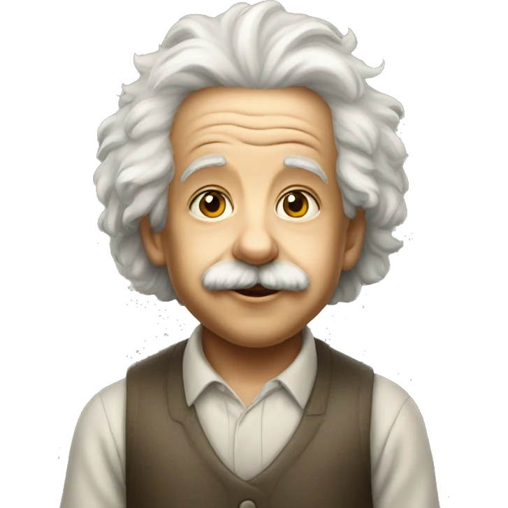 Einstein as kid emoji