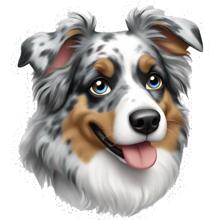 Blue Merle Aussie  emoji