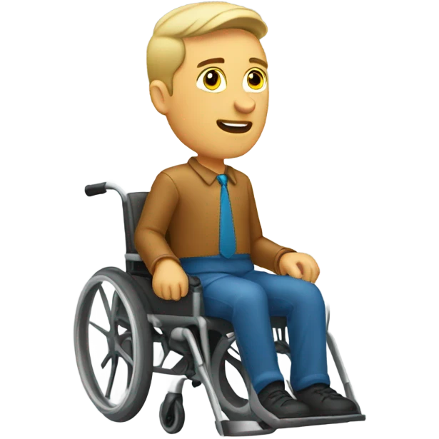 A guy in a wheelchair emoji