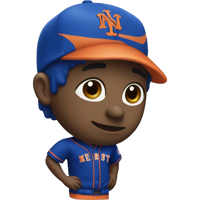 Me wearing Mets jersey emoji