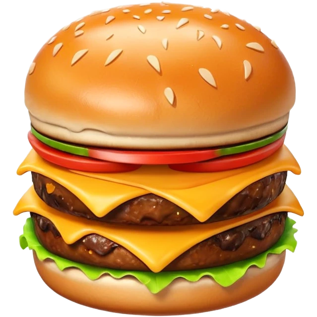 3D emoji of a bitten burger, first bite achievement, cute and modern, soft lighting, glossy, isolated, no background, mobile app icon
 emoji