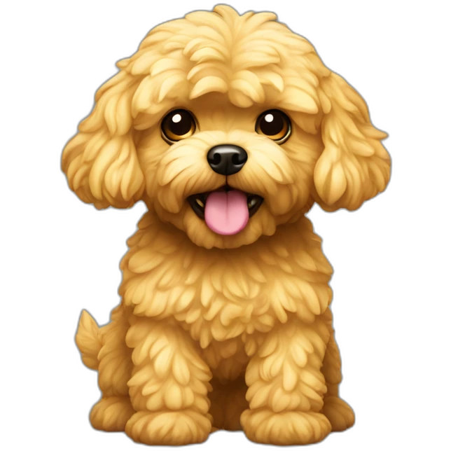 golden maltipoo monster emoji
