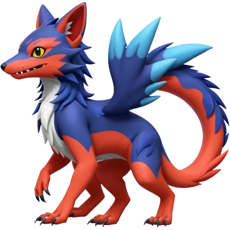  exotic tropical cyber-Sleuth-Sergal-Litten-Linoone-Noibat-Fakémon-Pokémon-Vernid-creature emoji