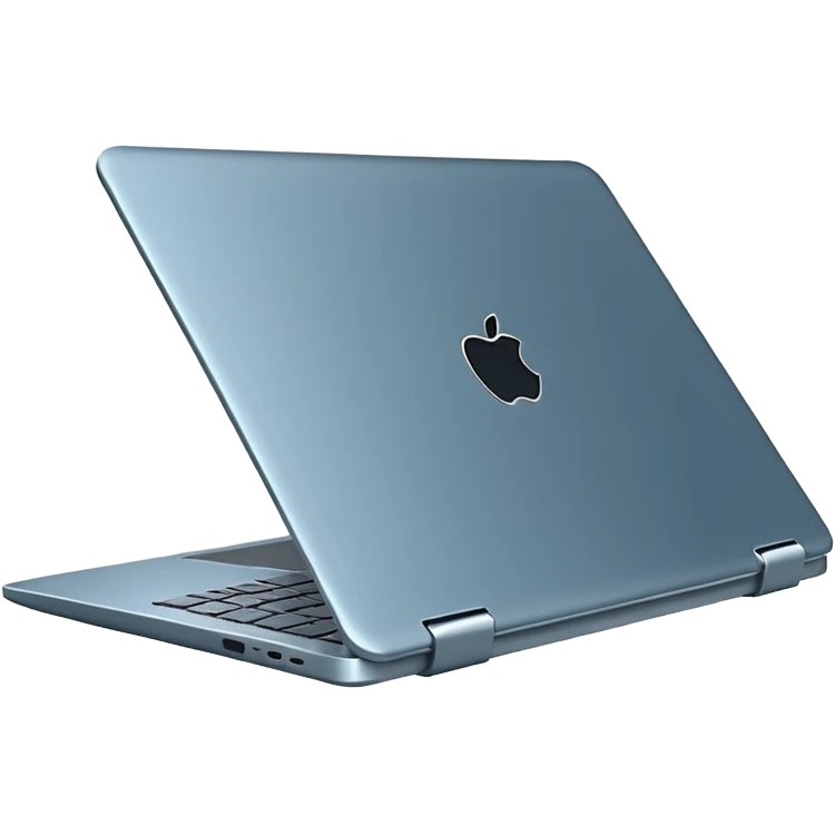 3D minimal icon of a premium laptop with a subtle #FF3D00 accent. Clean, modern, high-end tech style. emoji