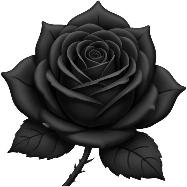 black rose emoji emoji