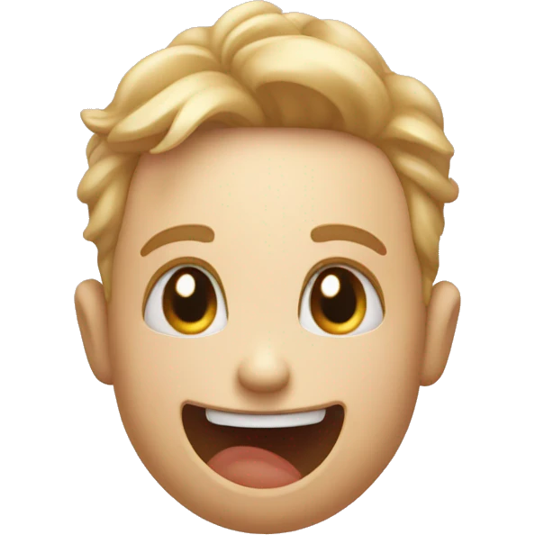 a blushing smiley with hand over heart emoji
