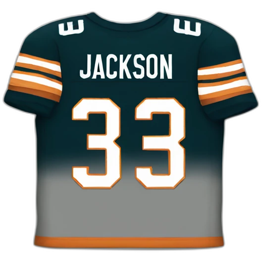 Jersey with Jackson name number 3 emoji