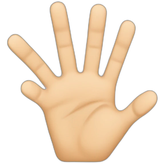 Two hand making sign of gun, using three fingers up and two closed palm to palm, two hands, ✋close 2 last fingers emoji