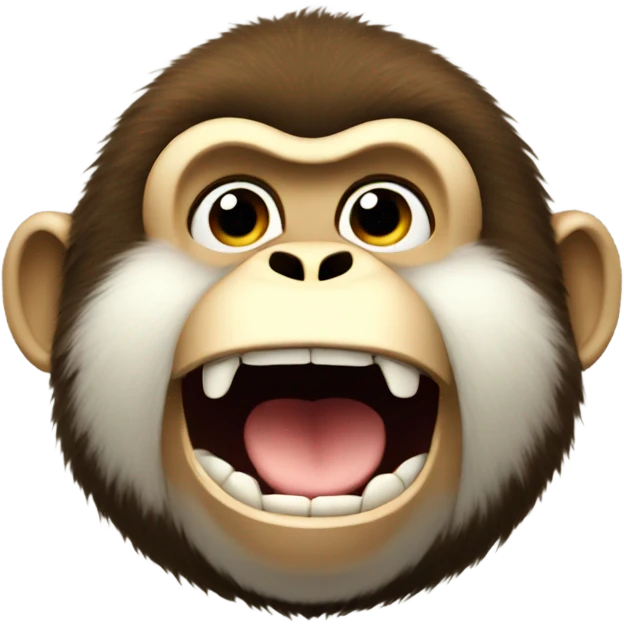 Fat monkey singing emoji