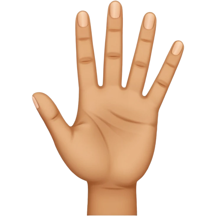 a hand with three fingers up emoji