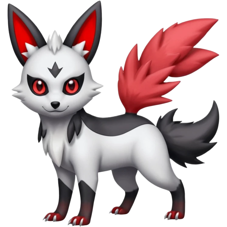 Zorua-Umbreon-Zangoose-fusion (full body) emoji