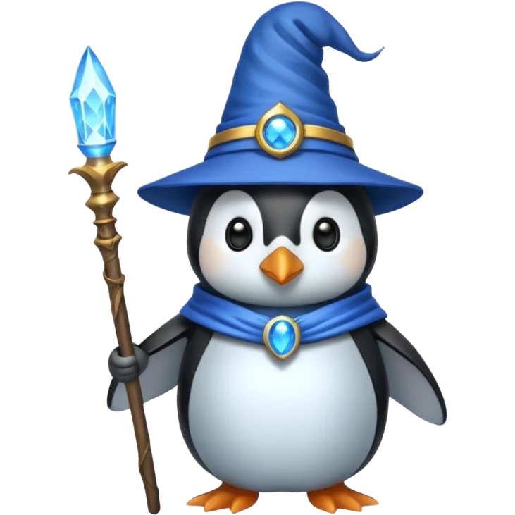 Penguin Wizard emoji