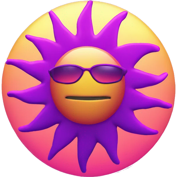 Synthwave sun  emoji