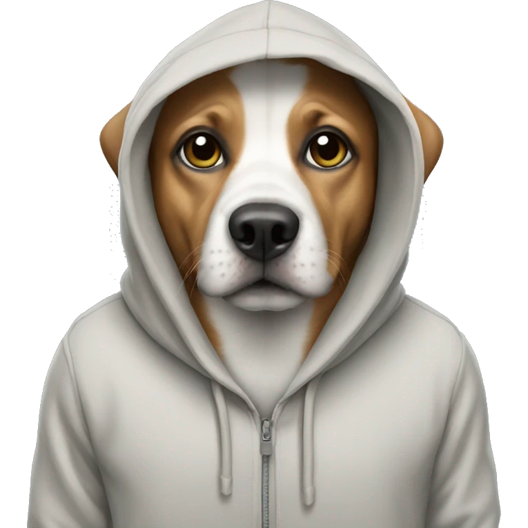 Dog with hoodie emoji