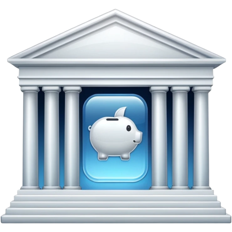 glitter white bank emoji