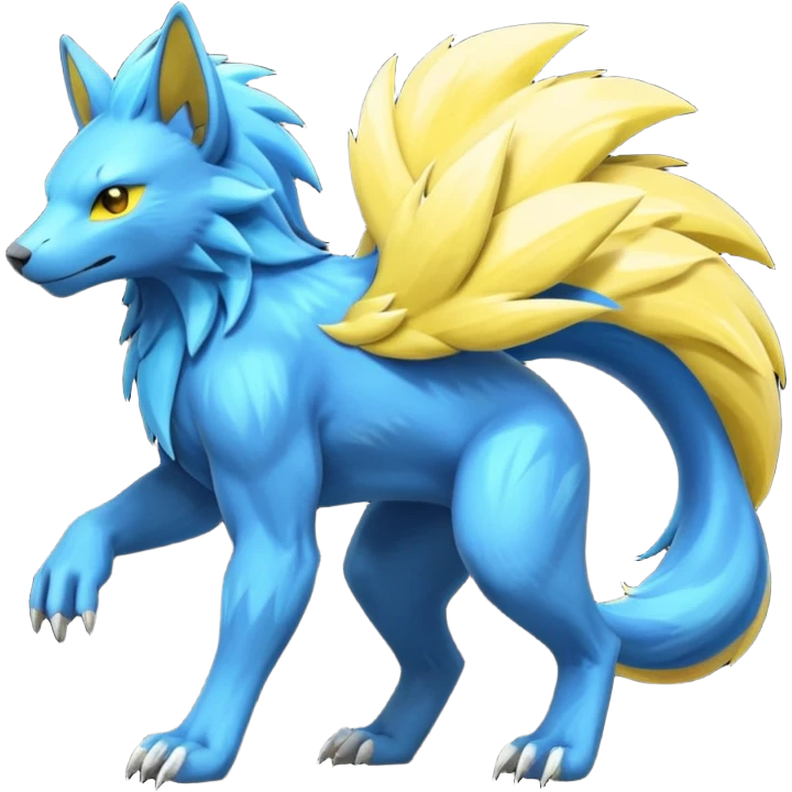 Manectric-Electrike-Fakémon-hybrid-creature (full body)  emoji