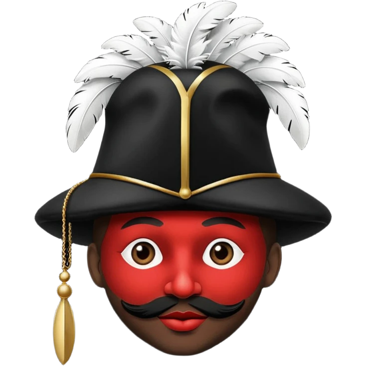 Zwarte pieten muts emoji