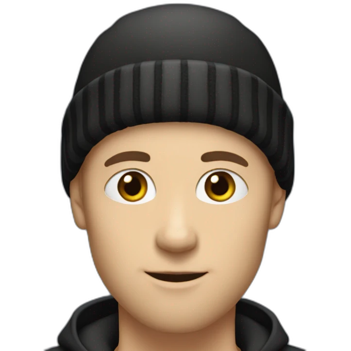white-young-man-with-no-hair-and-long-black-big-beard-with-a-black-beanie-hat emoji