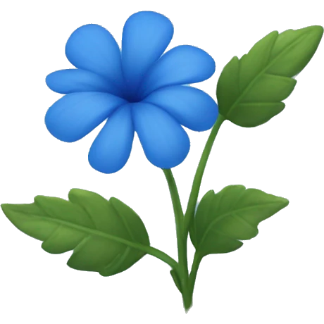 Blue flower emoji