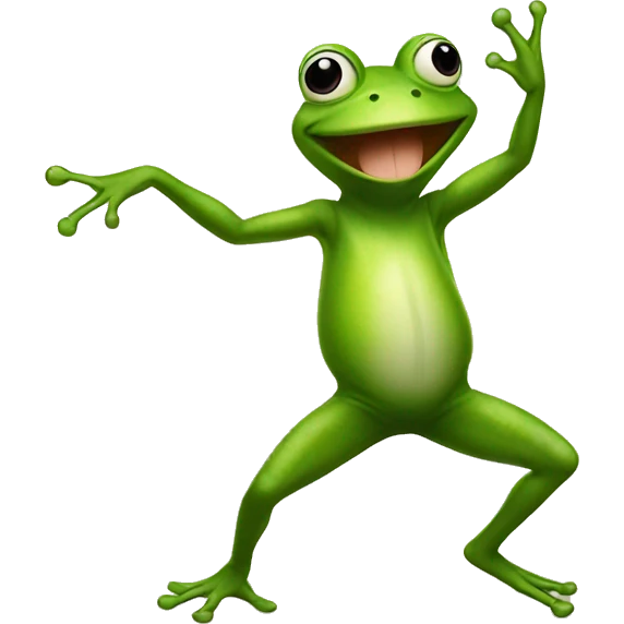 Frog dancing emoji