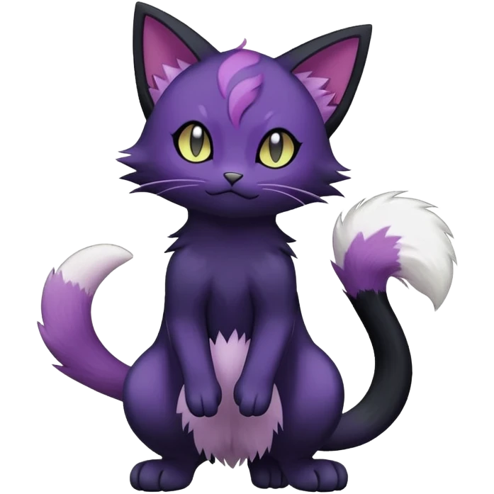 Purrloin-Delcatty-Pokémon-Fakémon-hybrid-creature (full body) emoji