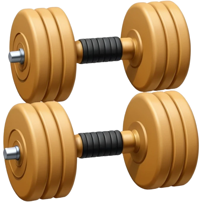 beige dumbbells emoji