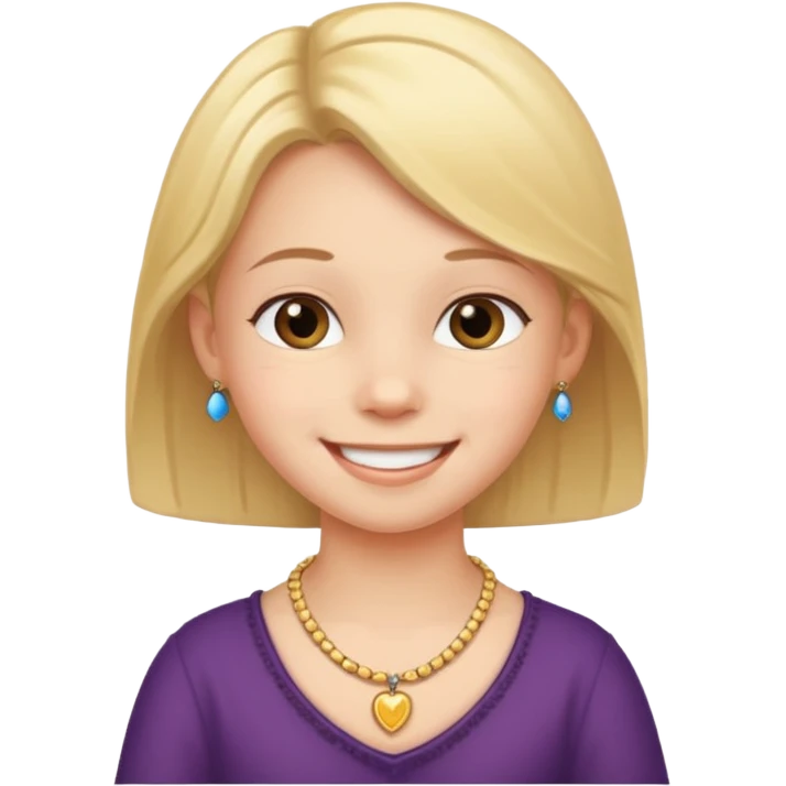 child with necklace  emoji