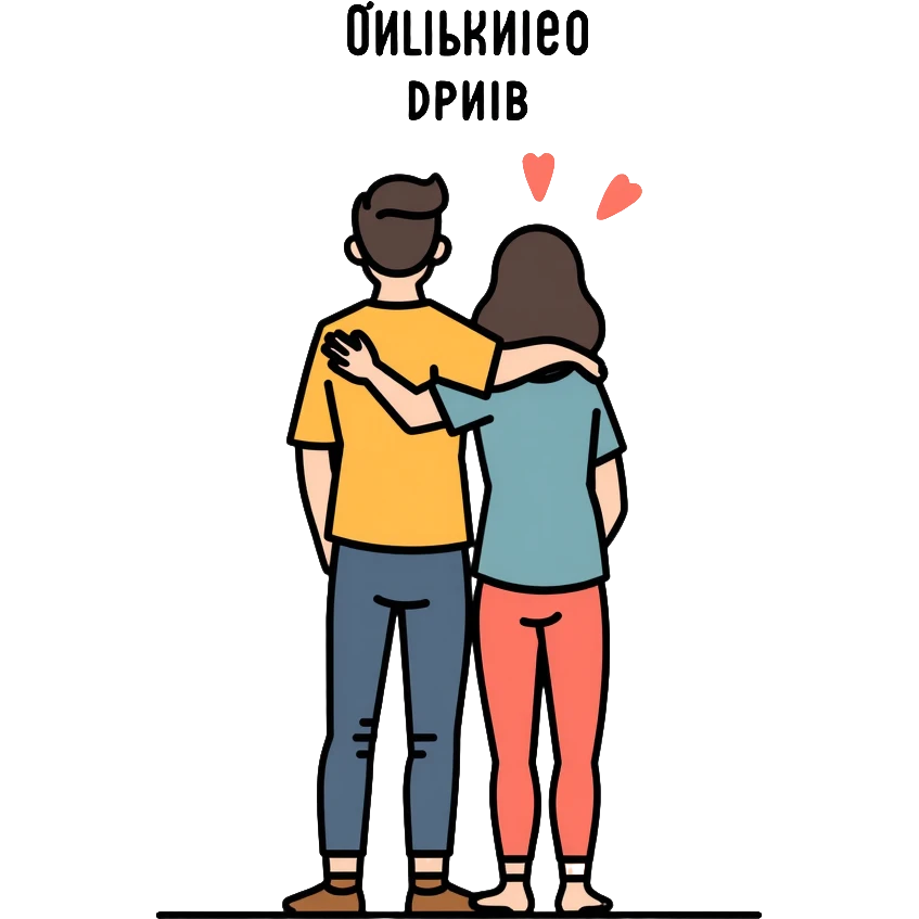 Two people standing close together with their arms around each other's shoulders, representing close friendship. Include the text "Близкие друзья" emoji