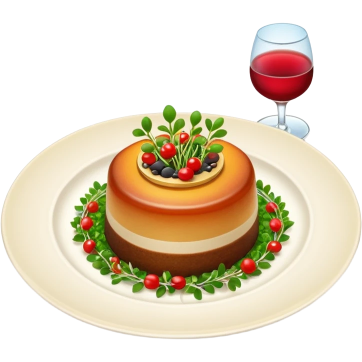 fancy fine dining meal emoji