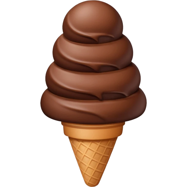 chocolate ice cream emoji