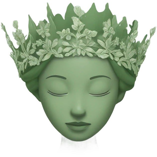 sage green crown emoji