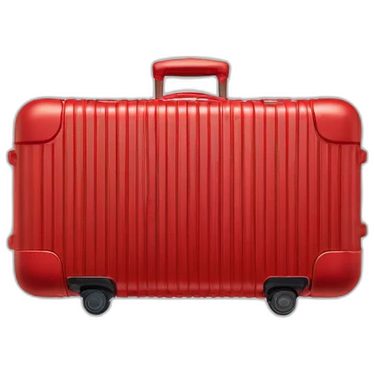 Rimowa red cabin plastic emoji