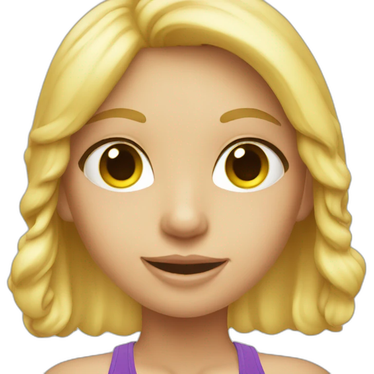 Blonde girl in bikini emoji