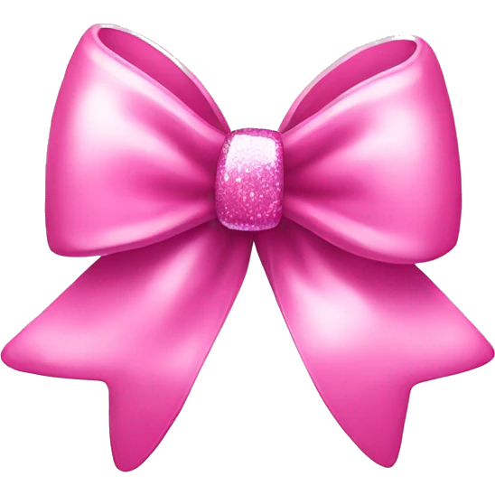 pink sparkle bow emoji