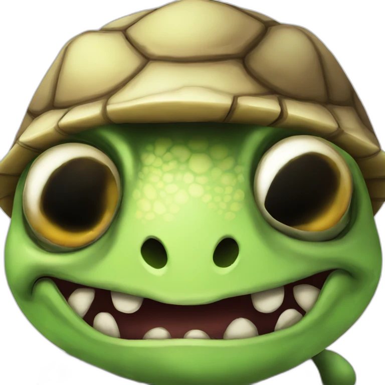 Zombie turtle emoji