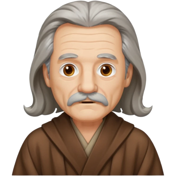 old man long hair long mustache in a warm robe emoji