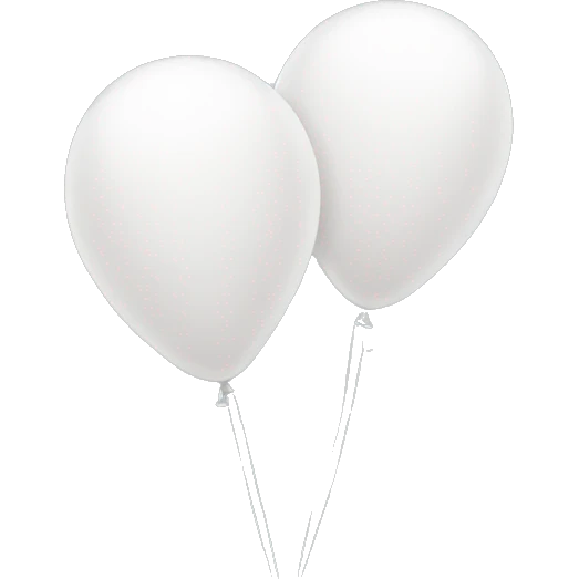 white ballons emoji