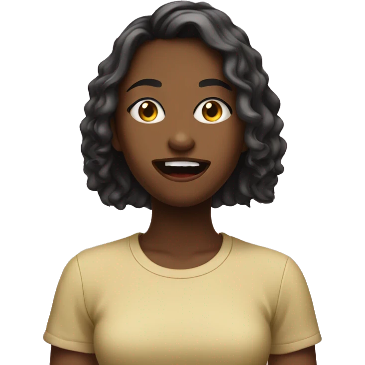 Girl with her toungue out  emoji
