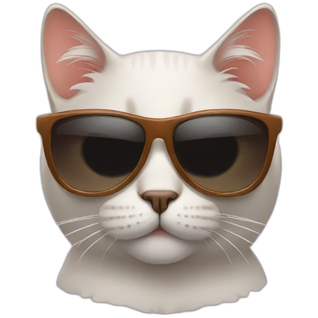 Cat with sunglasses emoji