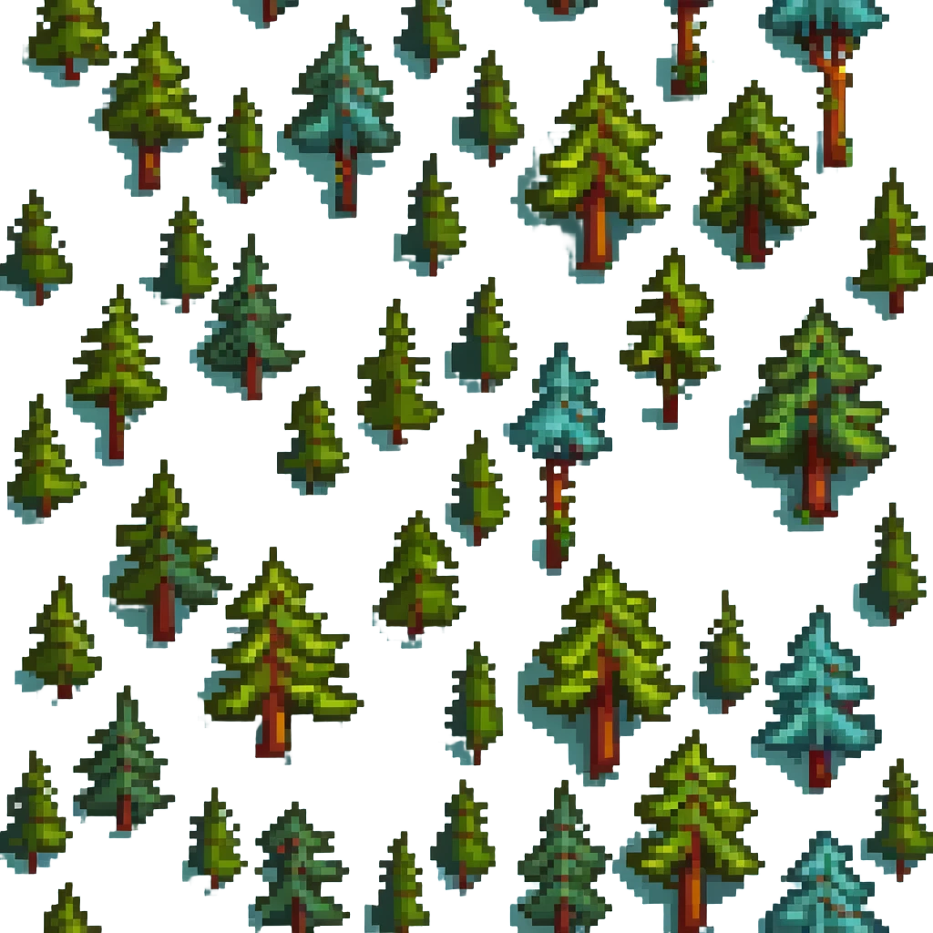forest with pine trees emoji
