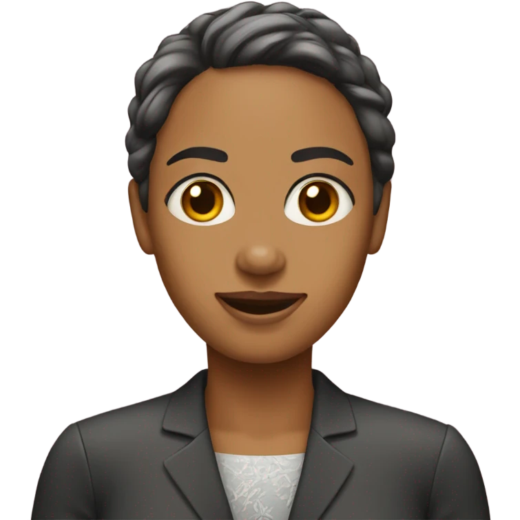 married woman in men's clothing emoji