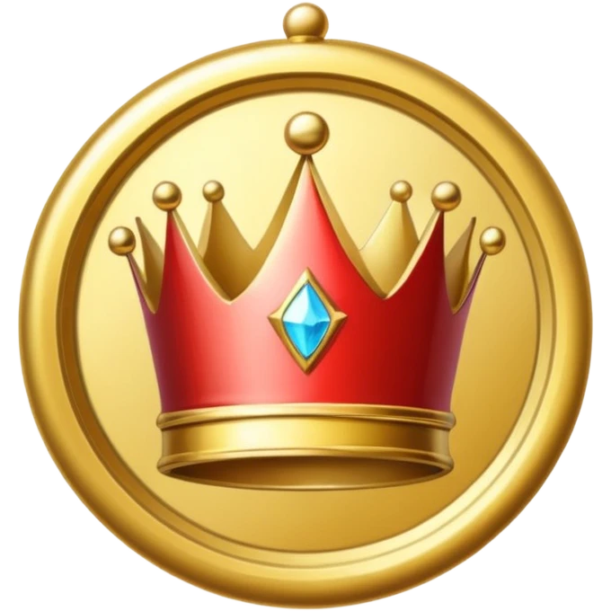 A gold badge with a crown for a paid subscription, indicating level 4. emoji