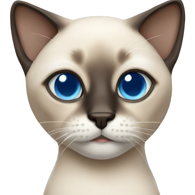 siamese cat with blue eyes emoji
