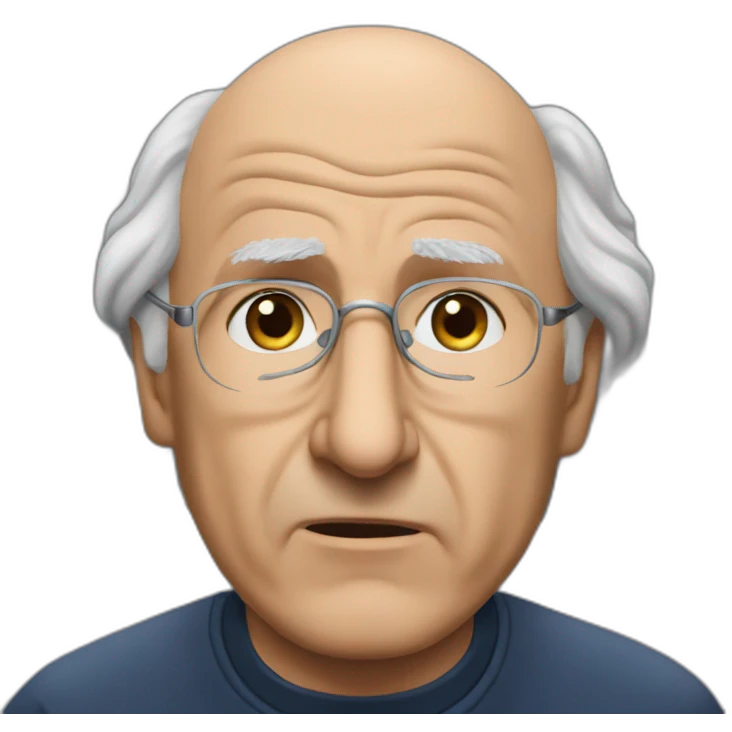 larry david aggrieved emoji